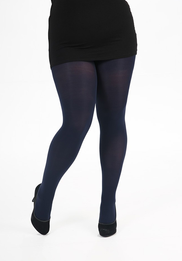 Pamela 80D Opaque Tights Navy (2 Pairs) Plus Size Bras